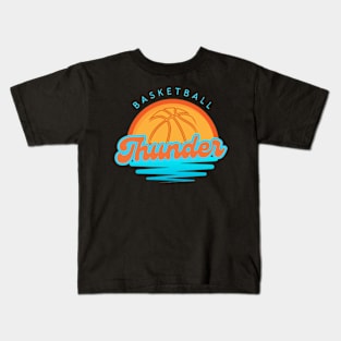 okc thunder summer vibes Kids T-Shirt